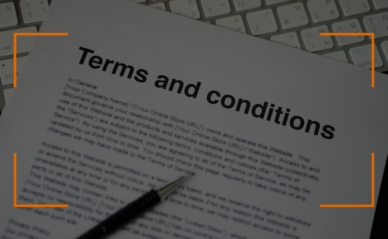 T's & C'S Page